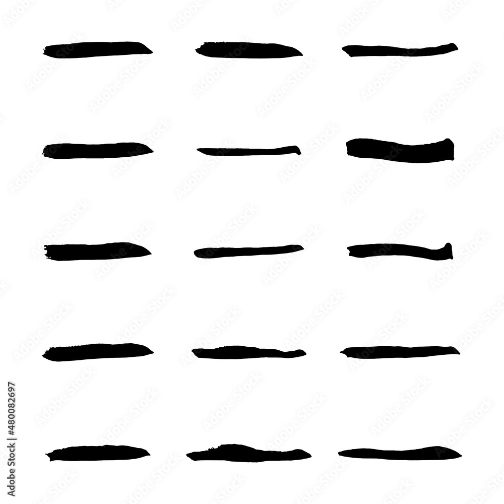 Hand painted brush strokes.Grunge brush strokes. Hand painted brush strokes.Grunge brush strokes.