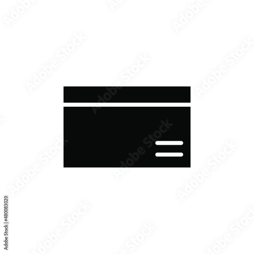 Credit Card, Payment Solid Icon, Vector, Illustration, Logo Template. Suitable For Many Purposes.