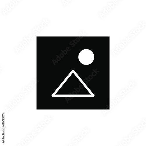 Picture, Gallery, Image Solid Icon, Vector, Illustration, Logo Template. Suitable For Many Purposes.