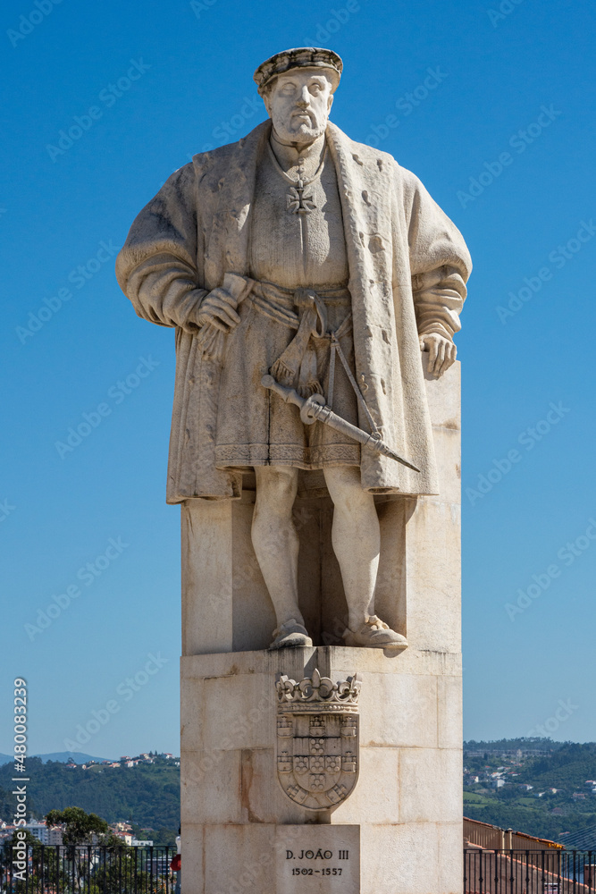 Statue of King D. João III, in Coimbra, Portugal