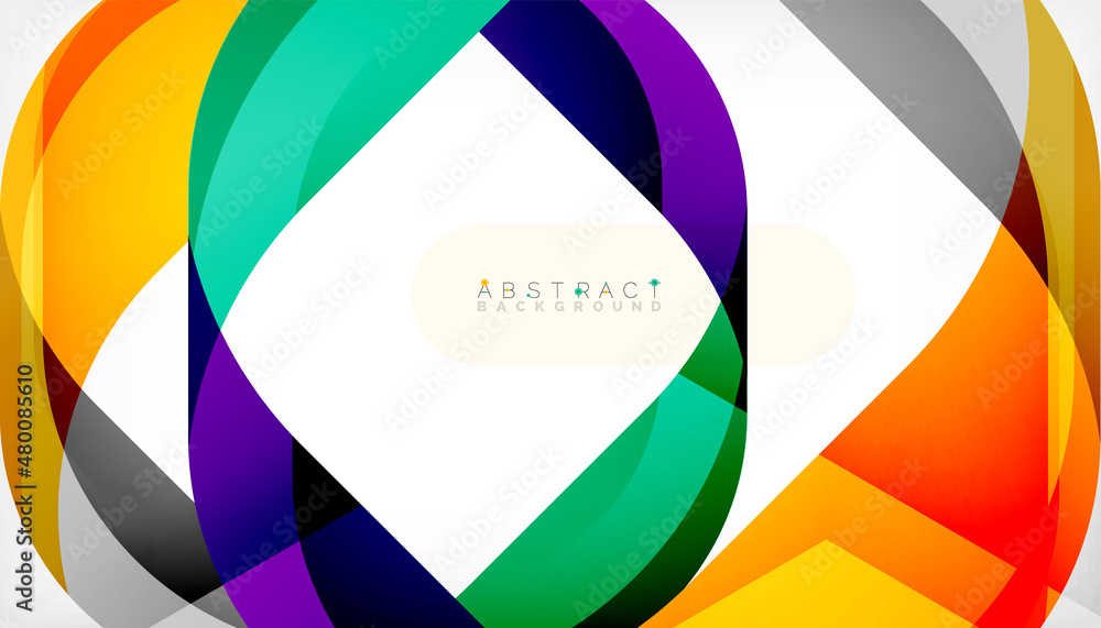 Abstract square shape with overlapping waves, minimal geometric background. Vector Illustration For Wallpaper, Banner, Background, Landing Page Abstract square shape with overlapping waves, minimal geometric background. Vector Illustration For Wallpaper, Banner, Background, Landing Page