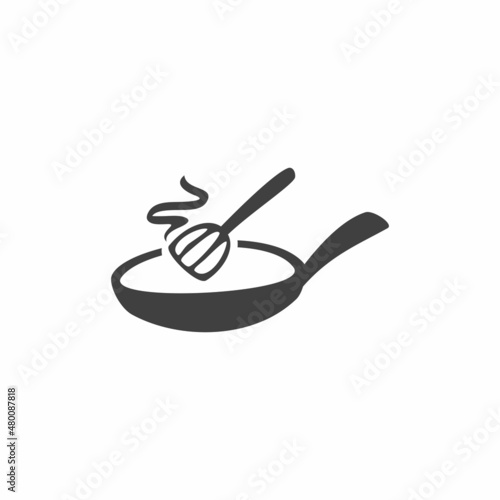 wok and tools kitchen cook logo design