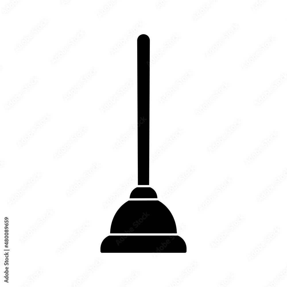 Plunger icon design template vector isolated Plunger icon design template vector isolated