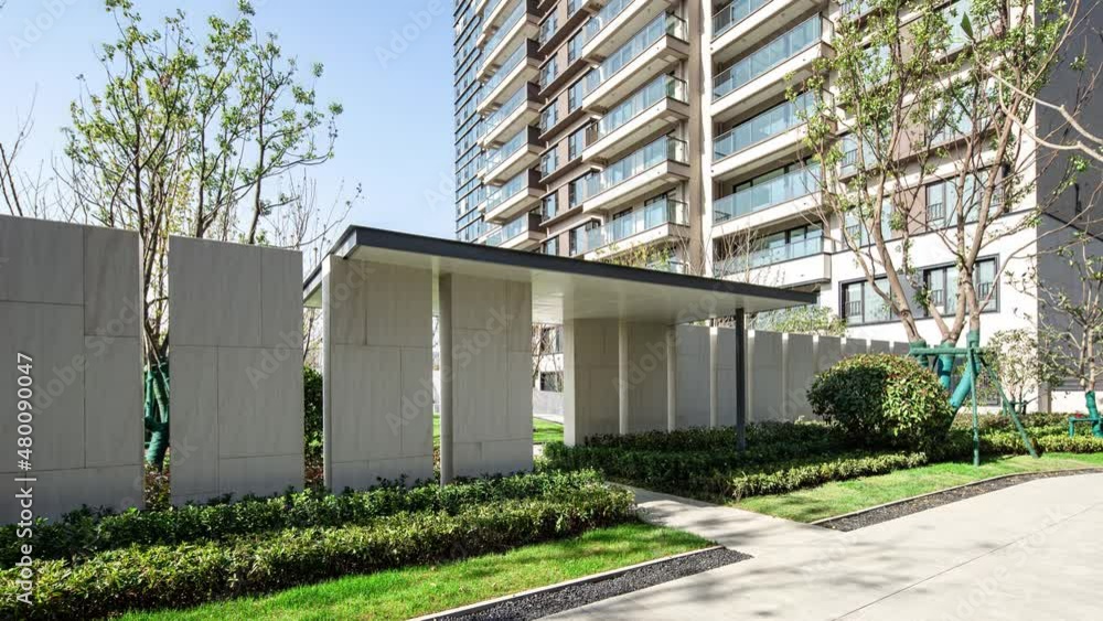 time lapse of blank wall and shadow of tree