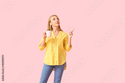 Beautiful mature woman with...