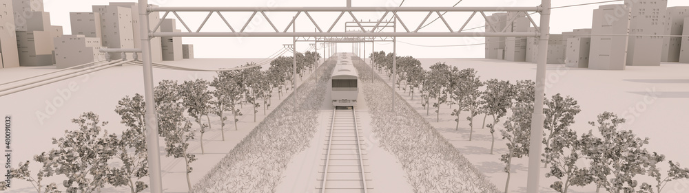 Obraz premium 電車