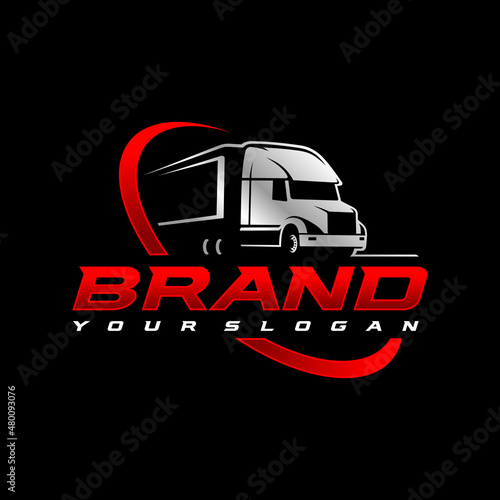 Trucking logo template