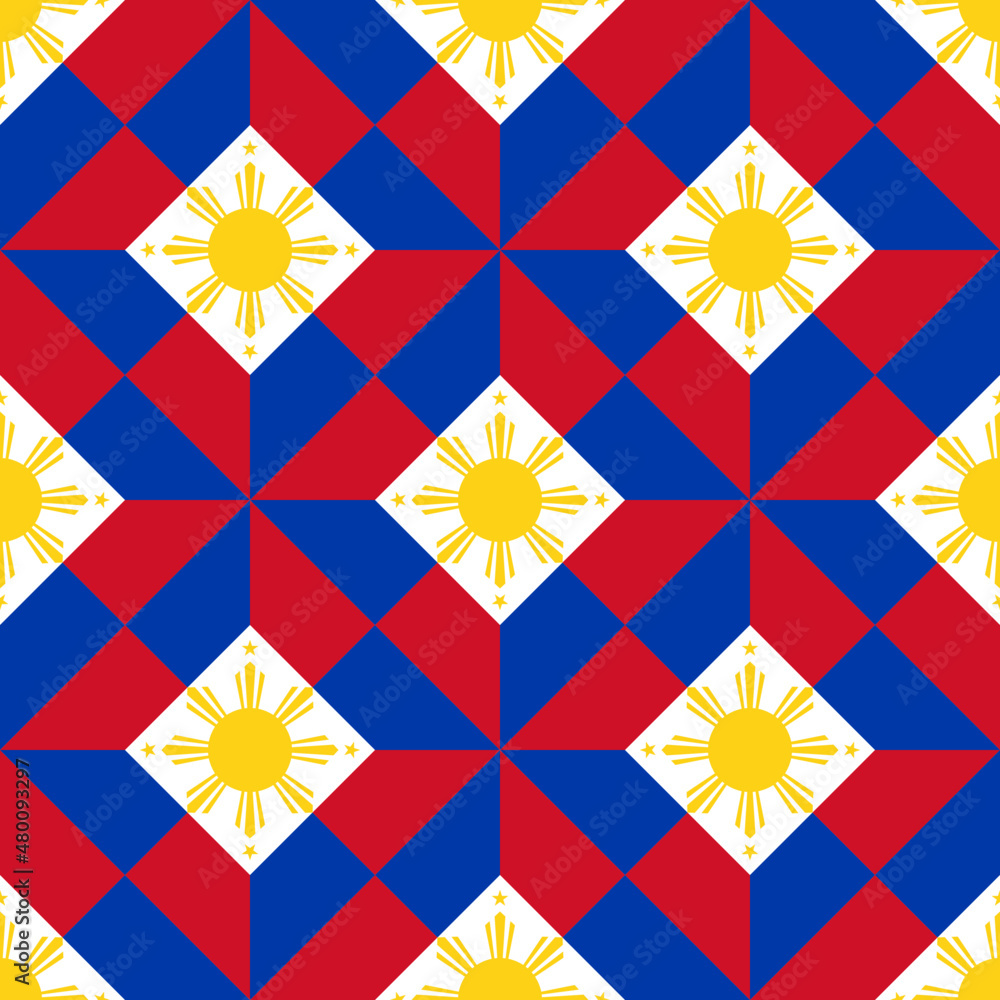 seamless pattern of philippines. vector illustration. print, book cover, wrapping paper, decoration, banner and etc	

