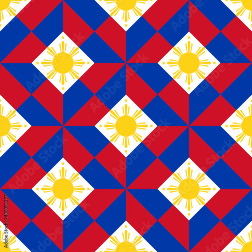 seamless pattern of philippines. vector illustration. print, book cover, wrapping paper, decoration, banner and etc	
