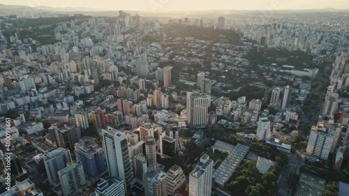 Wallpaper Mural Aerial view of the city of Belo Horizonte, in Minas Gerais, Brazil. 4K. Torontodigital.ca