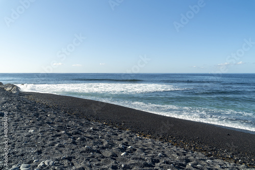 Obraz na płótnie Coastline of the Atlantic Ocean in Tenerife. Ocean colors. w salonie