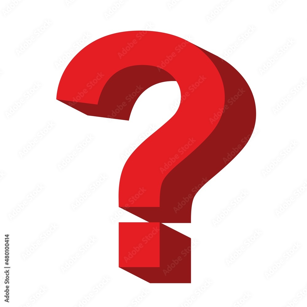 question symbol 3D question symbol 3D