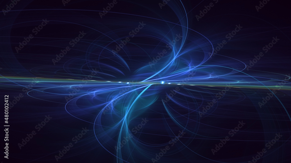 Obraz premium 3D rendering abstract colorful fractal light background