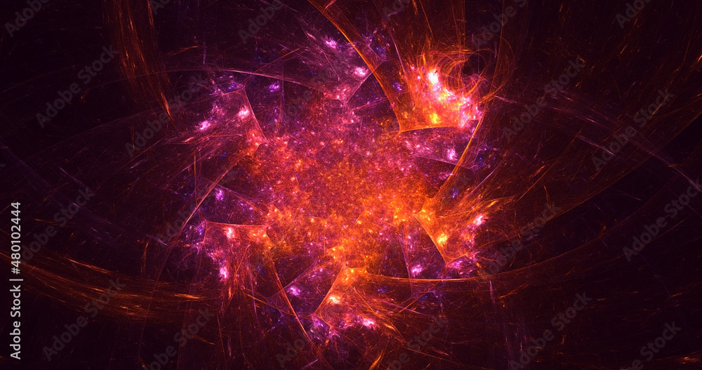 3D rendering abstract colorful fractal light background 3D rendering abstract colorful fractal light background