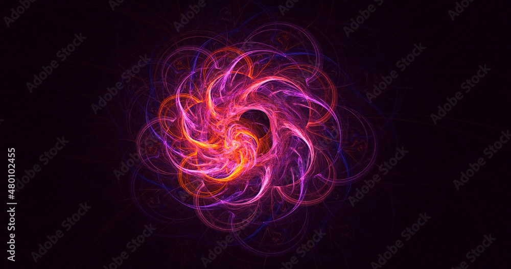 3D rendering abstract multicolor technology fractal light background 3D rendering abstract multicolor technology fractal light background