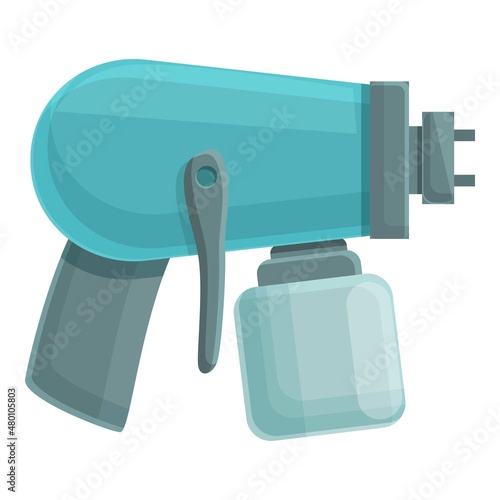 Car painter icon cartoon vector. Spray gun. Paint sprayer