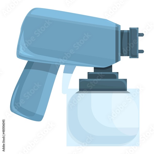 Repair painter icon cartoon vector. Paint gun. Air car painter