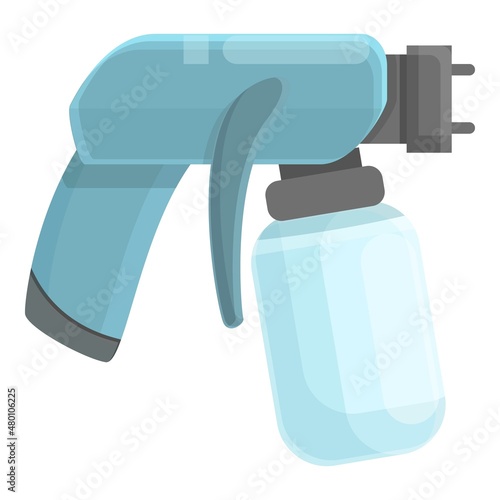Garage sprayer icon cartoon vector. Air gun. Air painter
