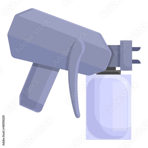 Work sprayer icon cartoon vector. Spray gun. Auto body