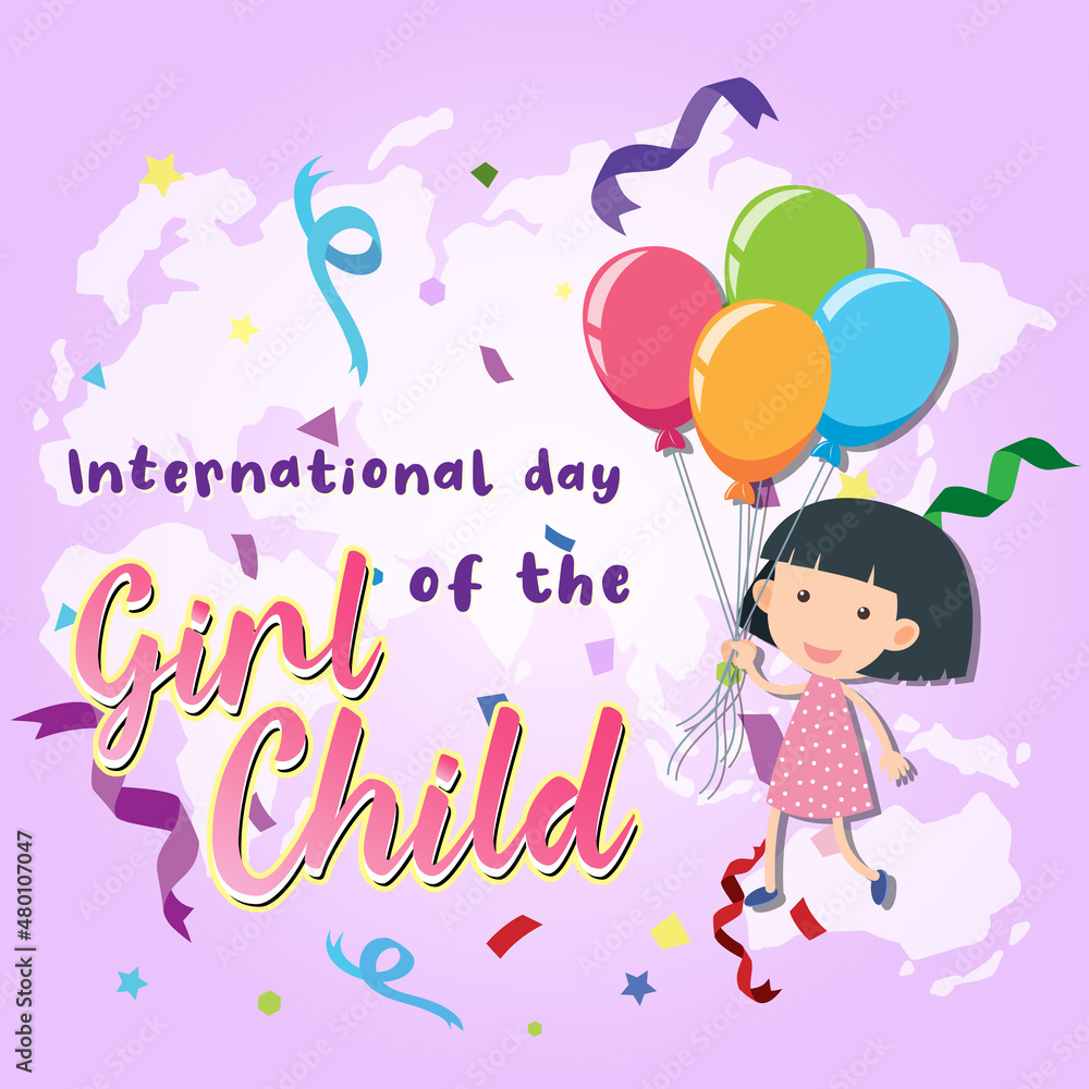 International day of girl child poster design International day of girl child poster design