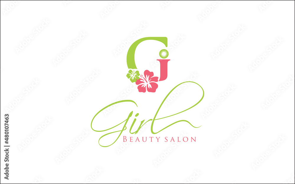 Fototapeta premium Illustration vector graphic of modern girl beauty salon logo design template