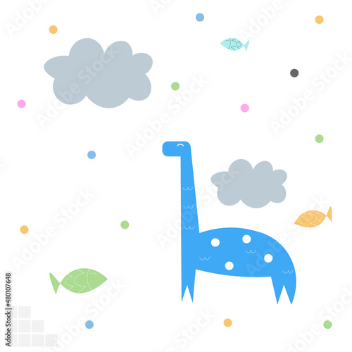 animals seamless pattern with aniaml background .Vector illustration.