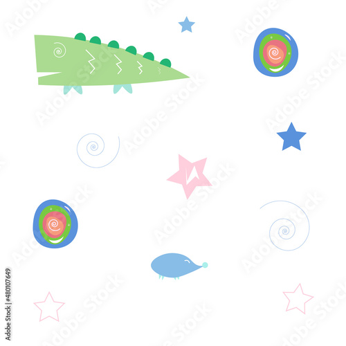 animals seamless pattern with aniaml background .Vector illustration.