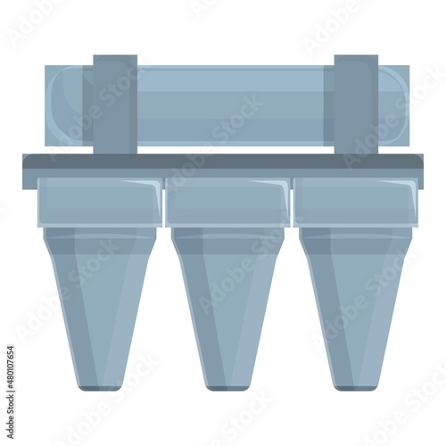 Osmosis purification icon cartoon vector. Water system. Plant tank