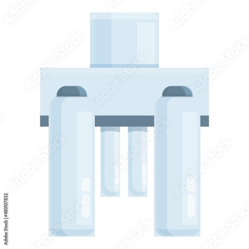 Osmosis equipment icon cartoon vector. Water reverse system. Filter tank