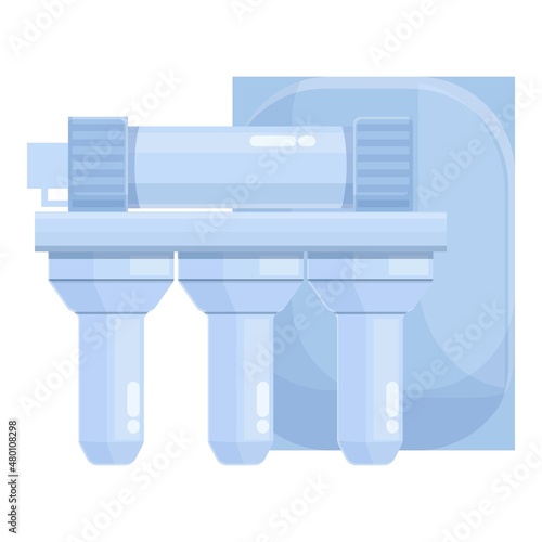 Osmosis reverse icon cartoon vector. Water system. Filter tank