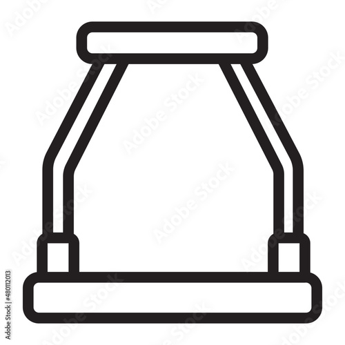 treadmill line icon