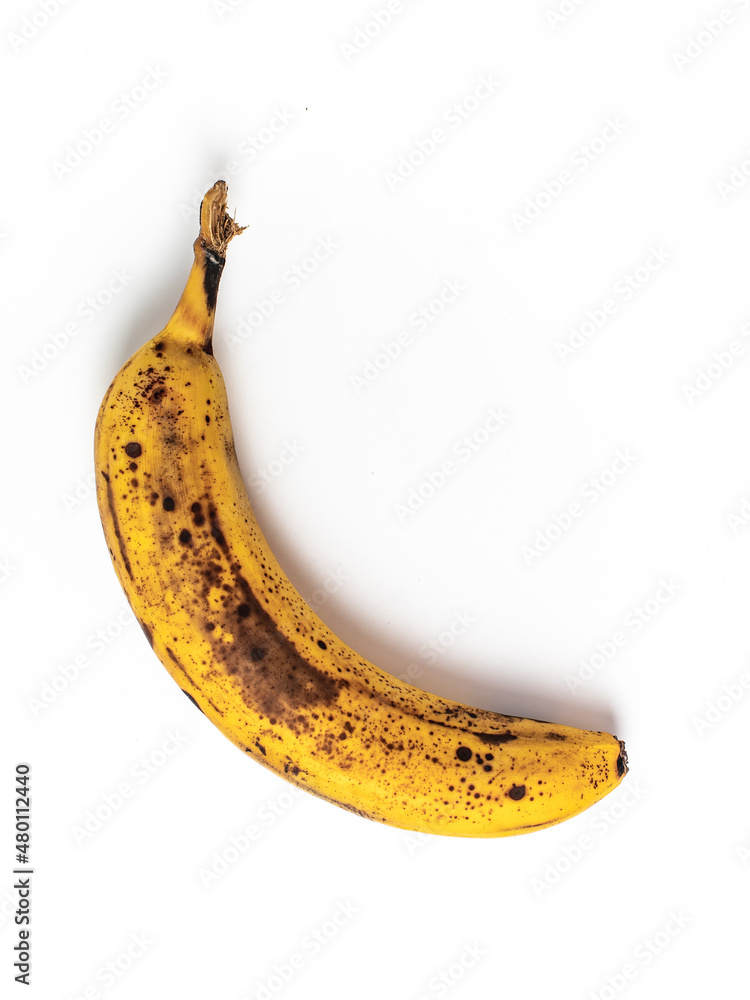 Ripe banana isolated on a white background. Ripe banana isolated on a white background.