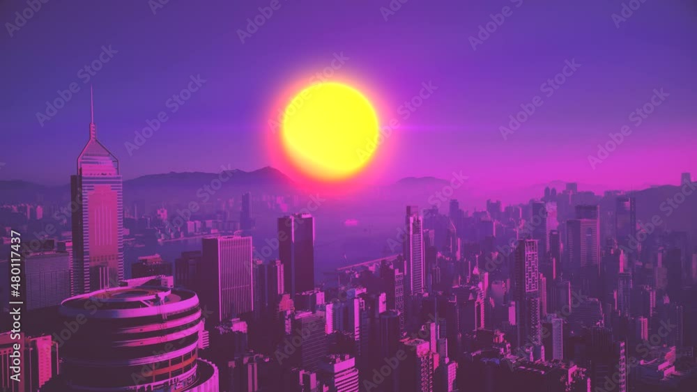 Aerial, abstract urban virtual reality tunnel. Futuristic motion graphic. Aerial, abstract urban virtual reality tunnel. Futuristic motion graphic.