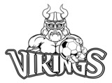 Viking Soccer Football Sports Mascot