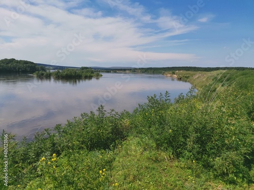 landscape with lake