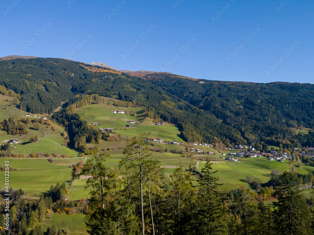 view of green mountains and meadows