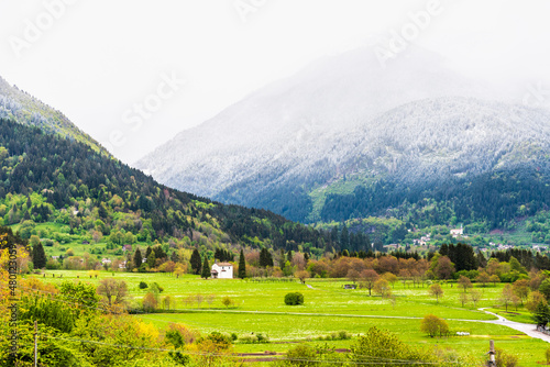 Last spring snow on the Sutrio mountains. Carnia to discover photo