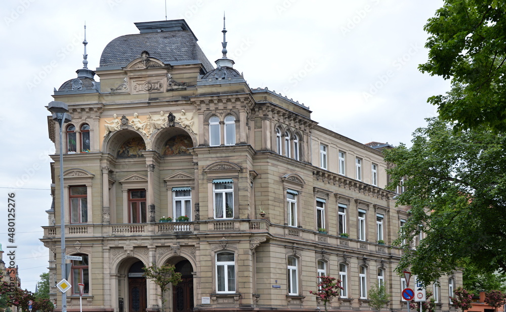 Historisches Bauwerk in der Altstadt von Bamberg, Franken, Niedersachsen