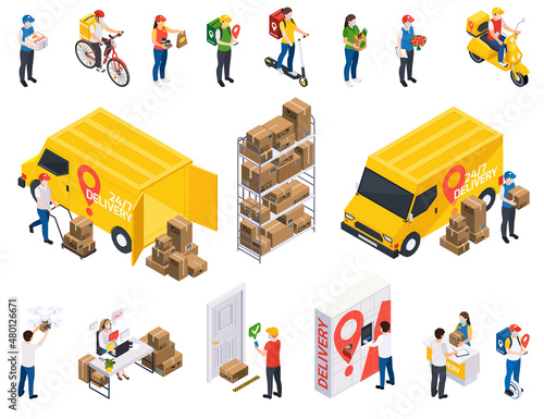 Delivery Company Icon Set
