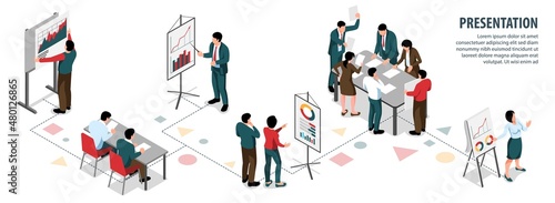 Presentation Isometric Infographics
