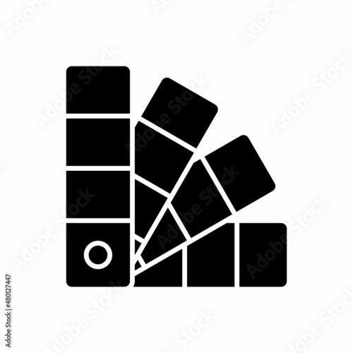 color pallete glyph icon vector