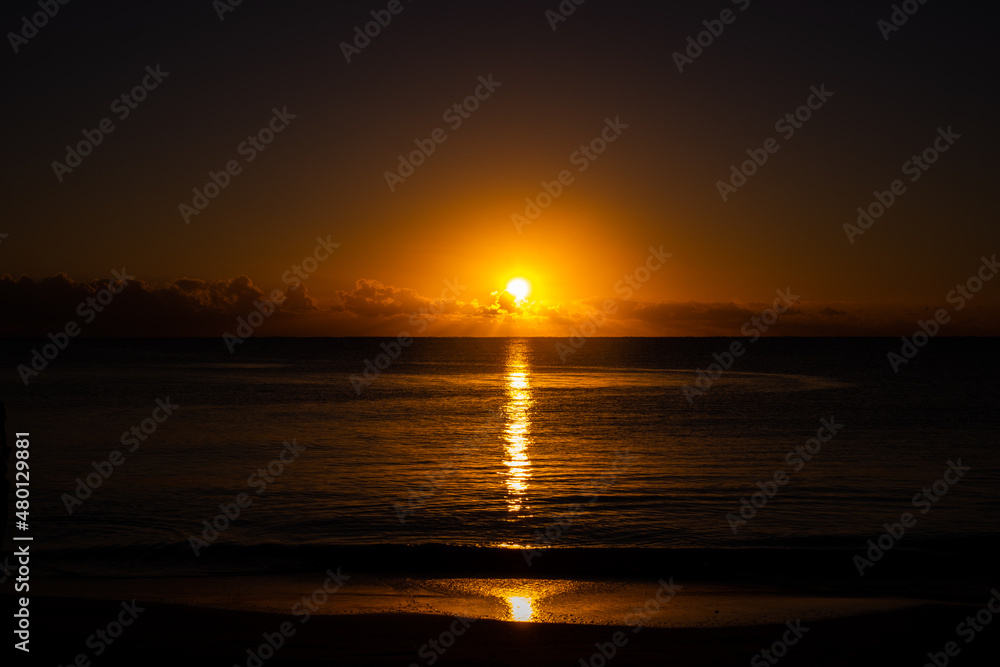 sunset on the sea sunset on the sea