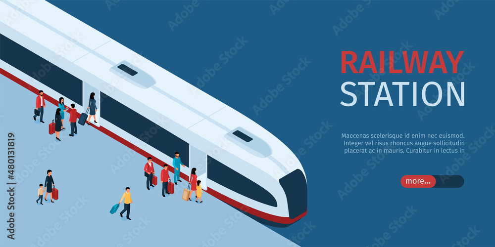 Railway Station Horizontal Banner Railway Station Horizontal Banner