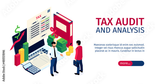 Taxes Accounting Horizontal Banner