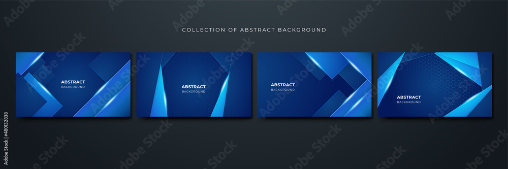 Geometric Blue Colorful abstract Design Background