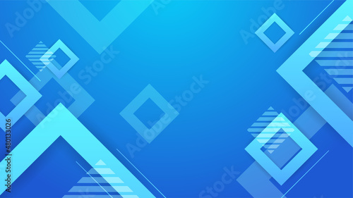 Wave Geometric Blue Colorful abstract Design Background