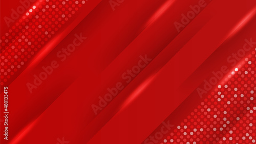 Modern halftone red Colorful abstract Design Background