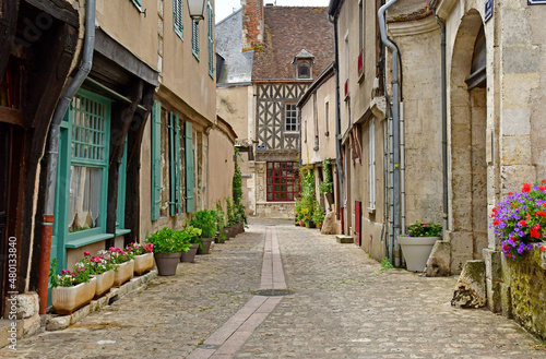 Chateaudun; France - june 30 2019: the old city centre