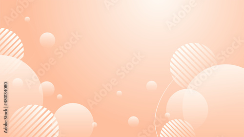 Modern wave orange peach Colorful abstract Design Background
