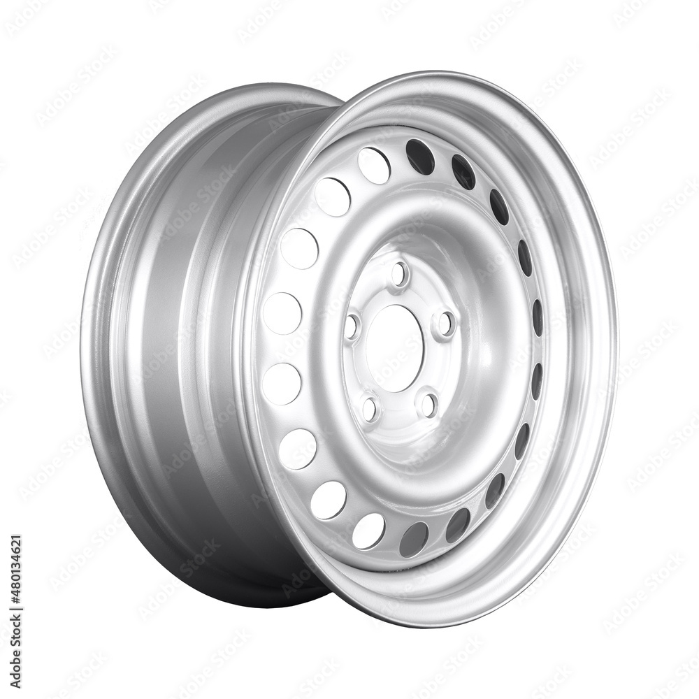 Fototapeta premium Silver Steel Modular Wheel